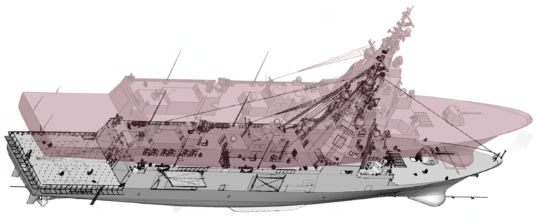 Una embarcación naval